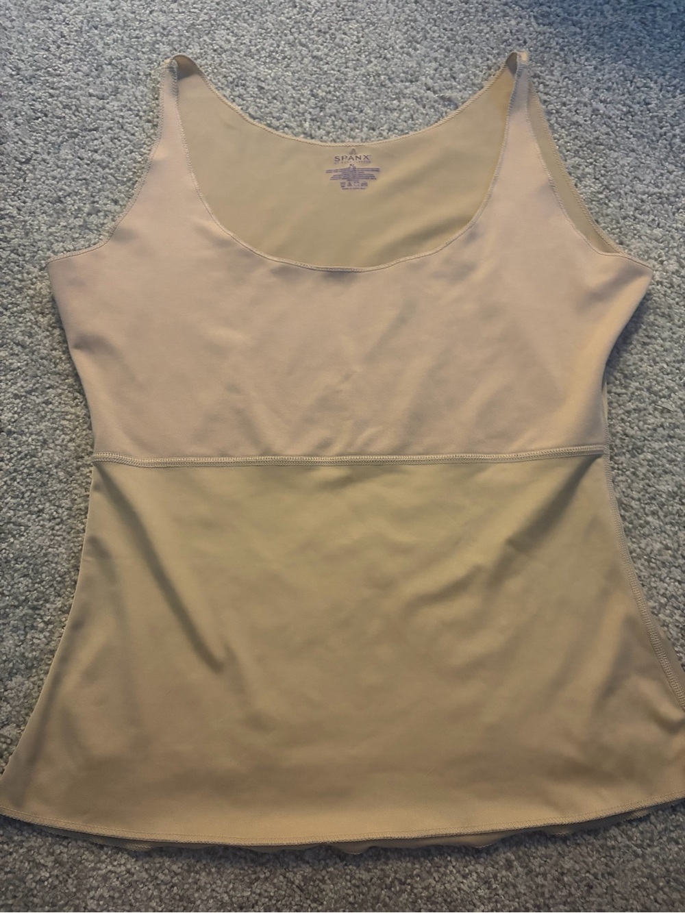 SPANX Nude Shapewear Tank Top Camisole Size XL Smoothing